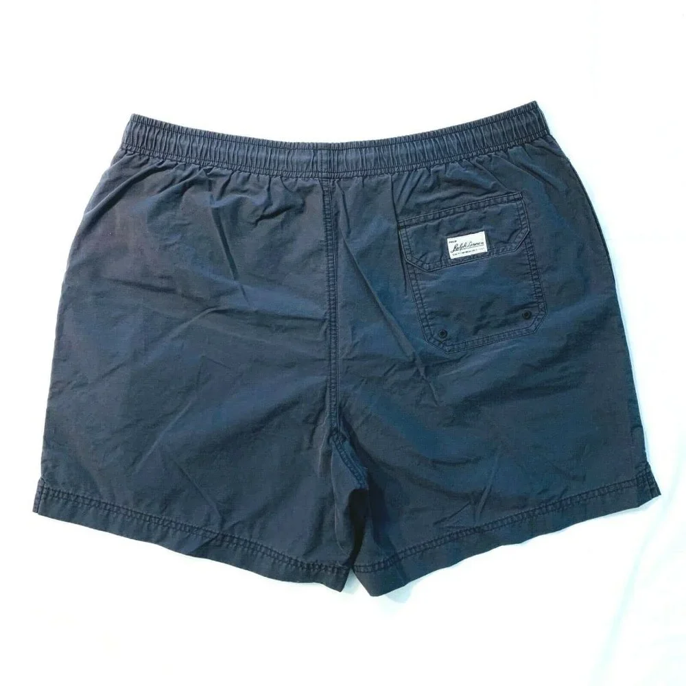 Vintage Polo Sport Ralph Lauren Swim Trunks Mesh Lined Cotton Nylon Gray Mens XL